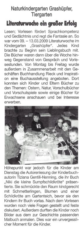 Bericht Singener Wochenblatt 30.Juli 2008